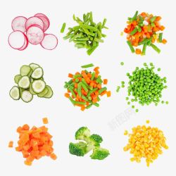 切好的蔬菜葱头切好的蔬菜高清图片