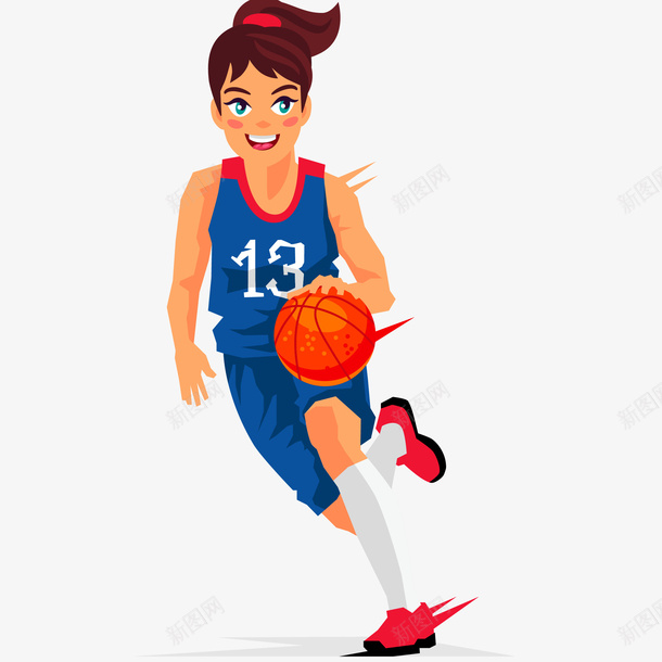 女子篮球运动员插画png免抠素材_新图网 https://ixintu.com 女子篮球运动员插画 竞技 篮球教练 篮球运动员 运动员 运球 青少年