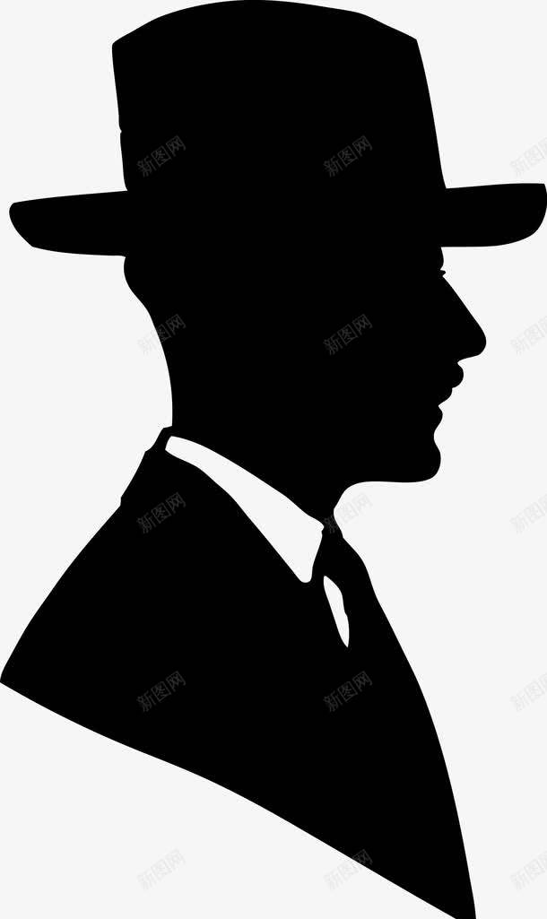 戴帽子的男人图图标png_新图网 https://ixintu.com 五官 人 卡通 口鼻 头 头部 头部剪影 帽子 角色 身体 轮廓 面孔剪影