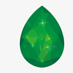 绿宝石矢量图手绘绿宝石高清图片