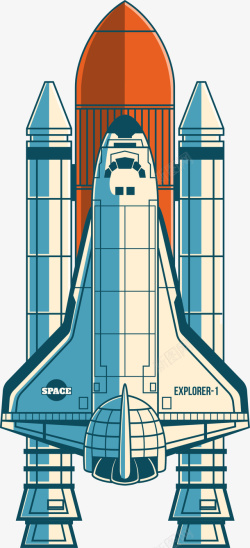 大型飞机PNG世界航天日白色大型火箭高清图片