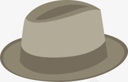 侦探礼帽灰色侦探专用礼帽高清图片