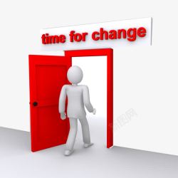 寻求改变改变时间寻求改变概念小人高清图片