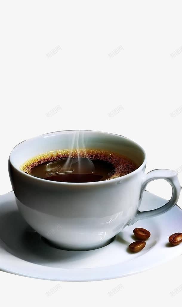 美式热烟咖啡png免抠素材_新图网 https://ixintu.com 咖啡 咖啡豆 白色 美式