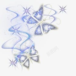 闪光蝴蝶梦幻蝴蝶高清图片