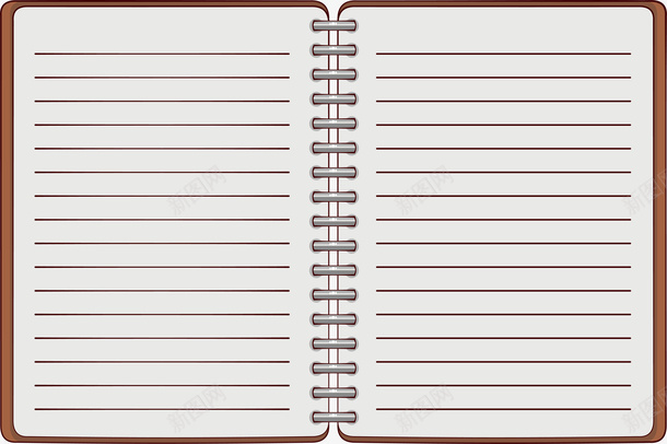 打开的记事本矢量图eps免抠素材_新图网 https://ixintu.com 做计划 横格纸 横格纸张 活页本 矢量png 矢量图 记事本 记笔记