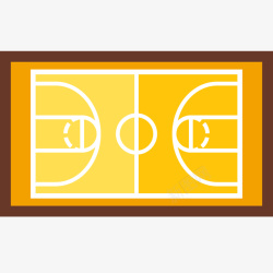 篮球比赛活动篮球场矢量图高清图片