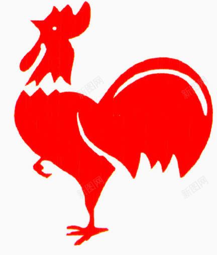 鸡老字号图标png_新图网 https://ixintu.com Logo 中华老字号 公鸡 好看 红色