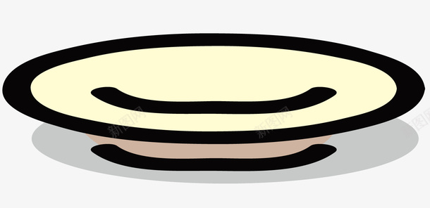 一个盘子矢量图ai免抠素材_新图网 https://ixintu.com 一个盘子 卡通 盘子 盛菜的盘子 装东西的盘子 矢量图
