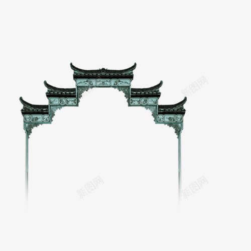 城门png免抠素材_新图网 https://ixintu.com 古代 城门 背景图案