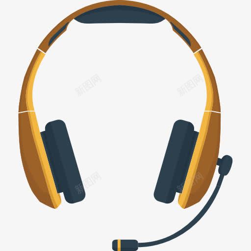 耳机图标png_新图网 https://ixintu.com 客户服务 技术 耳机 视频通话 通信 麦克风