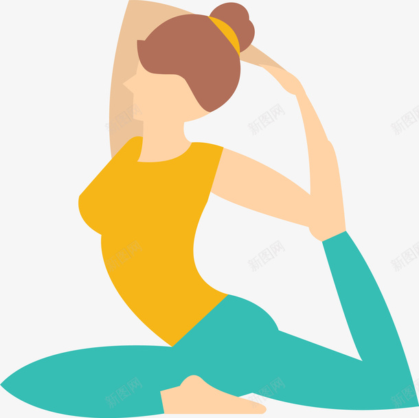做拉伸运动的美丽女人png免抠素材_新图网 https://ixintu.com 健身 可爱女人 抬腿 拉伸运动 瑜伽 美丽女人