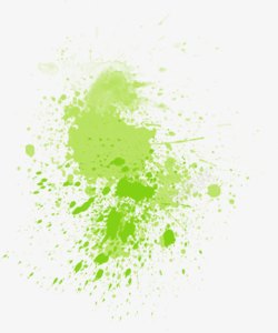 绿色的油漆喷溅在墙上素材