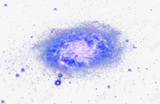 蓝色螺旋星系png免抠素材_新图网 https://ixintu.com 星系 星际云 漩涡 蓝色 螺旋 行星 银河星系 银河系