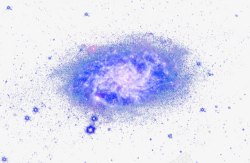 矢量云分享蓝色螺旋星系高清图片