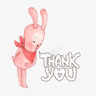 谢谢png免抠素材_新图网 https://ixintu.com 兔子 动物 卡通 谢谢 谢谢表情