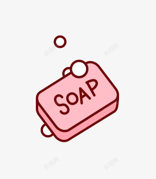 红色肥皂png免抠素材_新图网 https://ixintu.com soa 卡通 手绘 泡泡 红色 肥皂