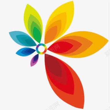 七色花logo图标图标