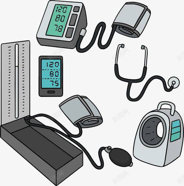 几种不同的血压计png免抠素材_新图网 https://ixintu.com 体检 健康检查 听诊器 检查 检查身体 检测 测量血压 看病 血压 量一量 量血压