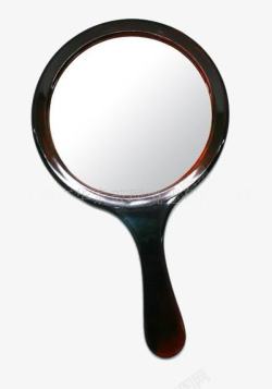 棕色镜子可随身携带的小镜子高清图片