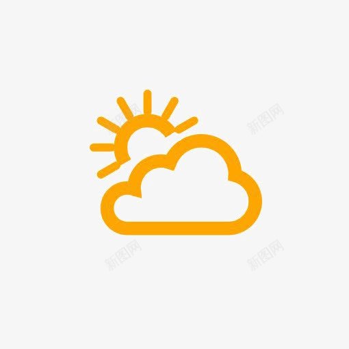 天气预报标志图标png_新图网 https://ixintu.com 多云转晴 天气 天气图标 天气预报LOGO 晴 晴转多云 风雨气温图