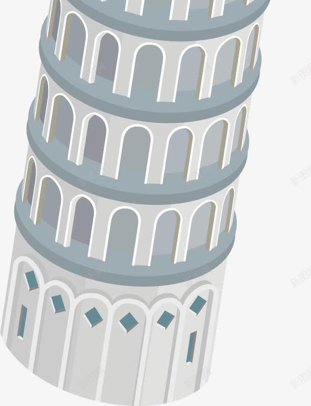 意大利景点png免抠素材_新图网 https://ixintu.com 国外 塔楼 外国 建筑 楼房 比萨斜塔 灰色 著名建筑