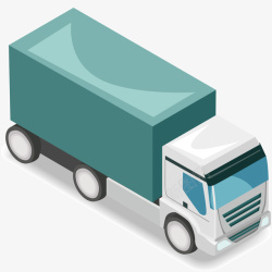 拉货货车名片装饰手绘货车元素矢量图高清图片