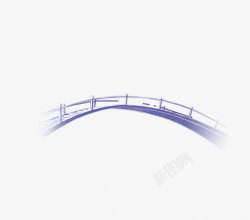 弧形桥蓝色小桥高清图片