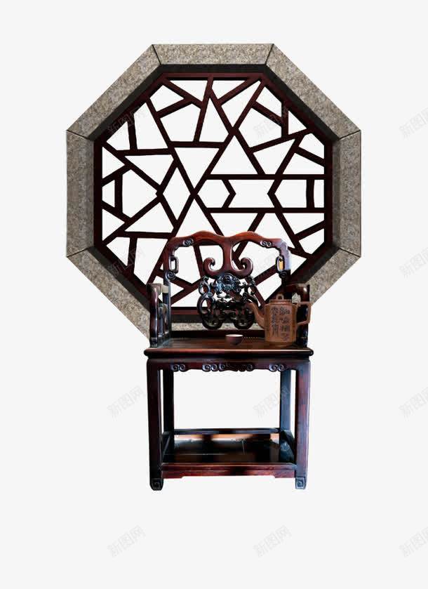 古典实木椅子png免抠素材_新图网 https://ixintu.com 古典 坐位 坐席 太师椅 座位 椅子 窗户 背景