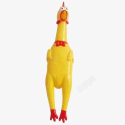 鸡玩具黄色的尖叫鸡玩具高清图片
