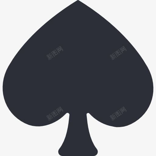 黑桃图标png_新图网 https://ixintu.com 卡片 扑克牌 标志 游戏 黑桃