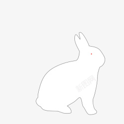 小兔兔手绘可爱小兔兔高清图片