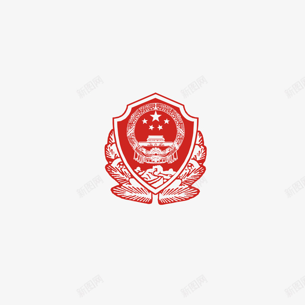 警徽总工会会标logo矢量图图标eps_新图网 https://ixintu.com logo 工会标志 总工会会标 标志 警徽 矢量图