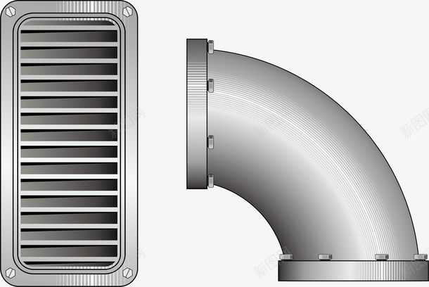 管道元素矢量图ai免抠素材_新图网 https://ixintu.com png 元素 卡通 地下管道 管道 通风设施 矢量图