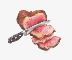 手切牛肉素材