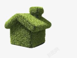绿草房屋素材