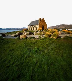 新西兰特卡波湖风景区好牧人教堂高清图片