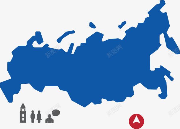 俄罗斯旅游地图png免抠素材_新图网 https://ixintu.com ppt旅游插图 创意图表 商业策略