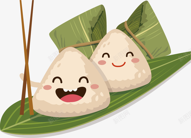 可爱的粽子宝宝png免抠素材_新图网 https://ixintu.com 可爱 开心 微笑 民俗 端午节 粽子 食物