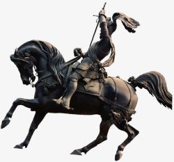 战马骑士雕像骑士高清图片