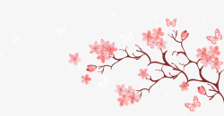 矢量樱花枝浪漫的樱花矢量图高清图片