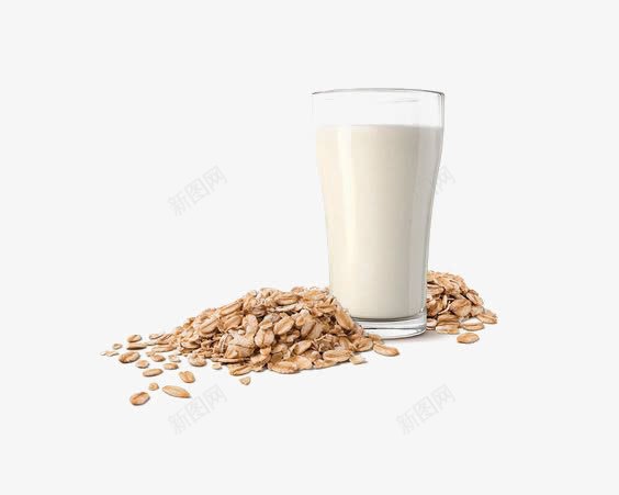 牛奶png免抠素材_新图网 https://ixintu.com 创意早餐 早餐 牛奶燕麦 营养早餐