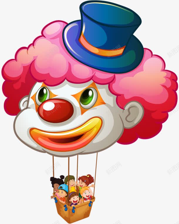 卡通小丑装饰png免抠素材_新图网 https://ixintu.com joker 小丑 小丑joker 搞笑 礼帽 粉色头发