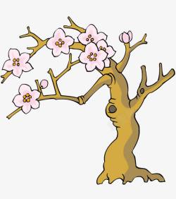 桃花树卡通素材