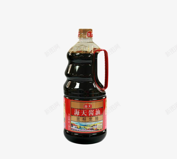 海天家用调味酱油png免抠素材_新图网 https://ixintu.com 入味 海天 红色 调味品 调料 酱料 酱油 黄豆酱油 黑色