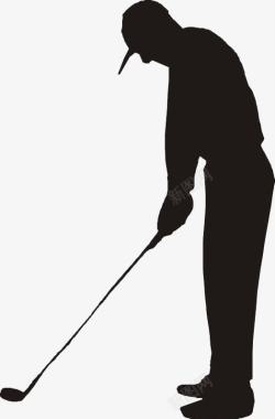 抱球的男人高尔夫高清图片