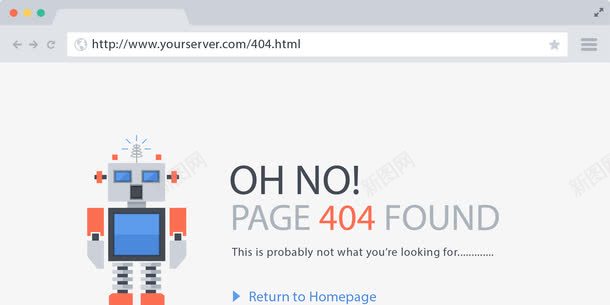 网页显示png免抠素材_新图网 https://ixintu.com 出错页面 卡通 扁平化 无法访问 网址