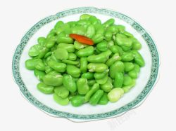 汉中香米蚕豆食材高清图片