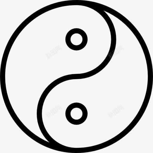 尹洋图标png_新图网 https://ixintu.com 宗教 平衡阴阳 形状和符号 标志 道家哲学