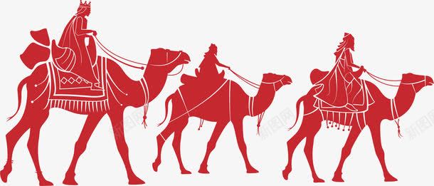 骆驼cdr免抠素材_新图网 https://ixintu.com 沙漠旅行者 红色 骆驼王子